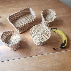 Vintage wicker doll furniture